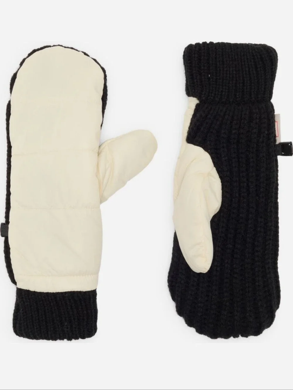 Hunter Women's Intrepid Fleece Mittens In White Willow Size S/M